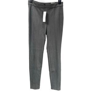 White House Black Market Ultra Suede Legging Pants Ankle Womens 2 Gray NWT